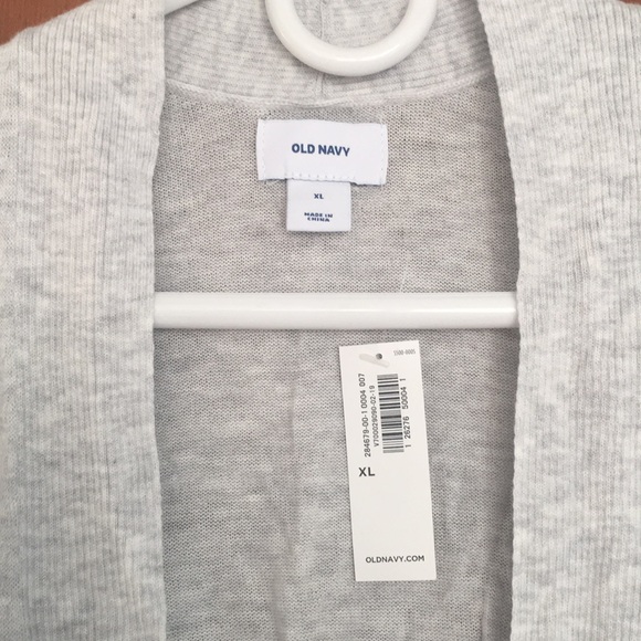 Old Navy NWT grey open front cardigan XL - Picture 2 of 2